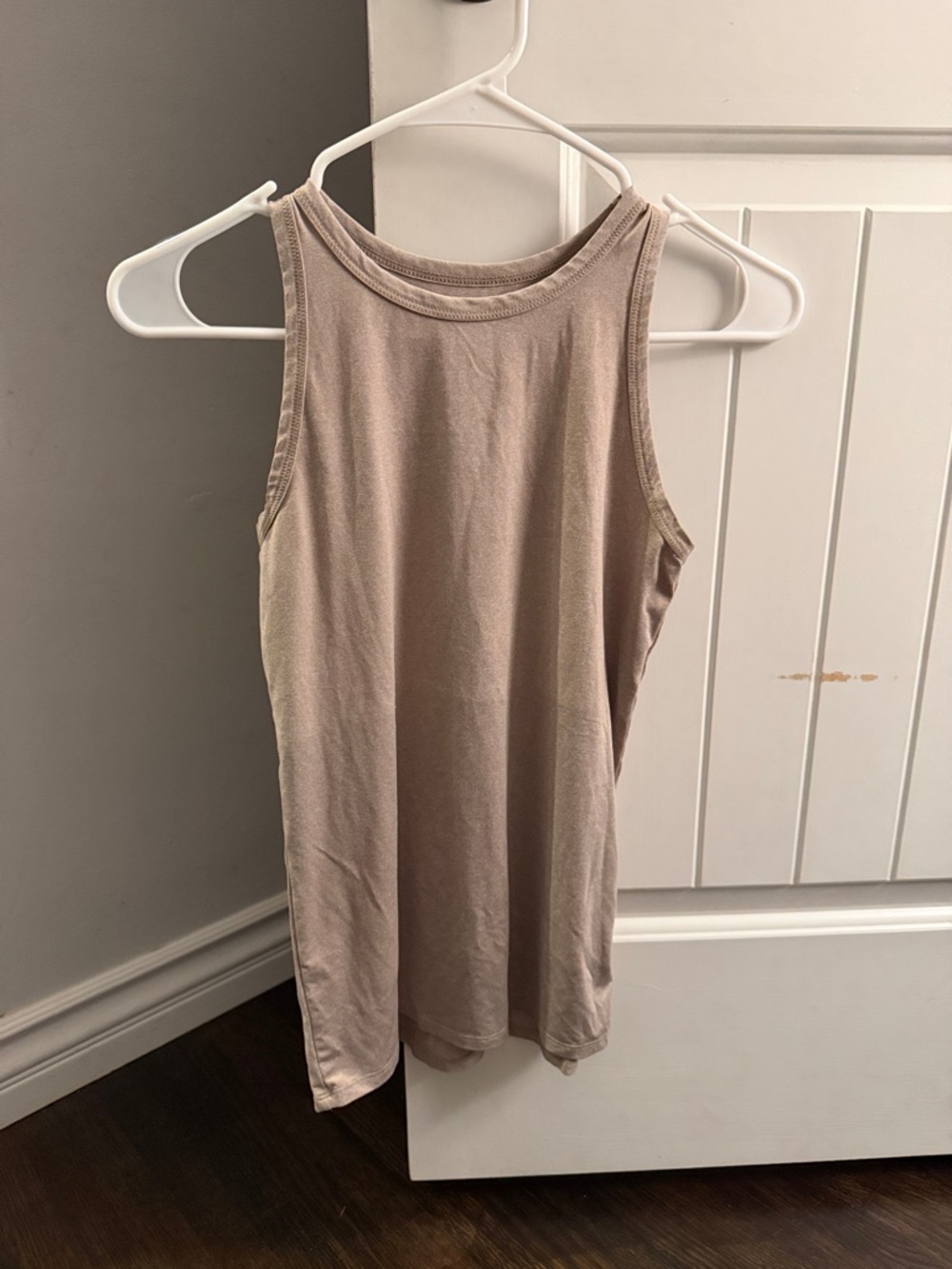 Women's Sleeveless Tank Top - Beige